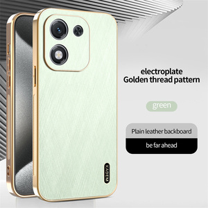 Étui de protection intégrale texturé en cuir avec fil doré Lichicase pour Honor X70 X9D Magic 8 Lite - Product Image 3