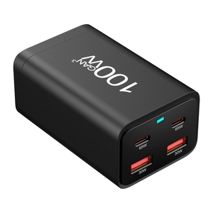 Nuevos productos 2025 <span class=keywords><strong>GaN</strong></span> <span class=keywords><strong>Pro</strong></span> 100W Cargador rápido Escritorio Protección múltiple Carga más segura - Product Image 2