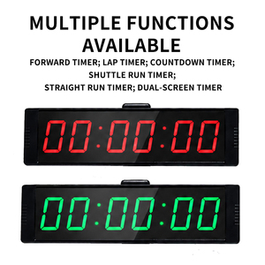 Timer Digitale LED Portatile per Palestra e Fitness <span class=keywords><strong>con</strong></span> Telecomando, Pulsante e Supporto da Tavolo - Product Image 6