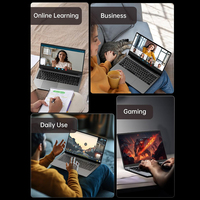 Laptop Murah 14 Inch Custom Windows 10 Notebook RAM 6/8GB SSD 128GB Komputer Gaming Hardware Laptop dengan Kamera 2.0MP