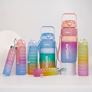 Gradiente Estilo simple Diseños de moda Gran capacidad Taza de fitness al aire libre Tazas de viaje Eventos deportivos escolares Regalos Botella de agua - Product Image 6