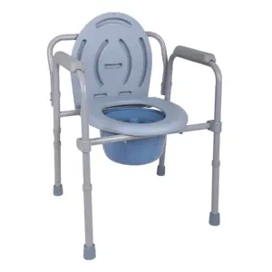 钢制折叠床头3合1马桶坐便椅带扶手床头减肥坐便椅老年人便携式坐便器