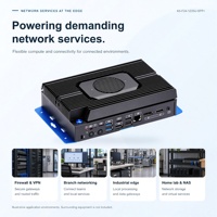 PC Mini Industri I3 I5 Generasi ke-12 I3-1215U I5-1235U 6xIntel I226V Gigabit LAN 2*10Gbps Fiber SFP+ Pengontrol Industri