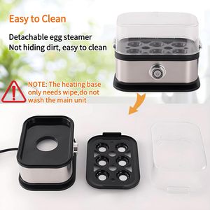Machine à vapeur multifonctionnelle pour usage domestique, cuiseur à œufs portable en acier inoxydable, mini bouilloire électrique pour la cuisson des œufs au petit-déjeuner - Product Image 5