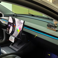Pour Juniper pour Tesla Model 3 Highland Éclairage intérieur de voiture, Tweeter rotatif 4D, Lampe de dossier, Lumière d'ambiance