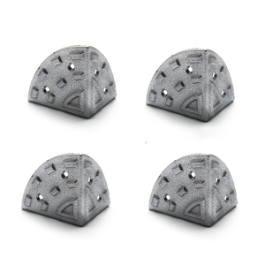 Plastique à <span class=keywords><strong>Angle</strong></span> Droit Arrondi Protecteur Amplificateur de Guitare Scène Armoires Accessoires Remplacement Noir Argent - Product Image 1