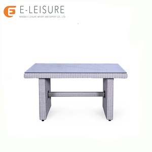 Hiện Đại Di Động Ngoài Trời Ăn Ghế Đặt <span class=keywords><strong>Wicker</strong></span>/Mây Gỗ Nhựa Gỗ Tếch Kim Loại Pe Dây Đồ Nội Thất Cho Sân Căn Hộ Công Viên - Product Image 4