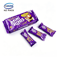 Sachet personnalisé à soufflets latéraux pour biscuits, emballage de gâteaux, pâtes, pain, aliments pour bébés, gelée, sans BPA, chewing-gum, aliments pour animaux de compagnie