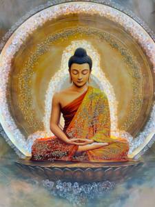 Arte Murale Religiosa Moderna con Buddha, in Plastica MDF, Fatta a Mano, Impermeabile, Ecologica, Stampata UV su Acrilico con Cornice - Product Image 4