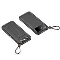 Kitway 10000mAh Power Bank Portabel Pengisian Cepat Ultra-Tipis Kapasitas Tinggi Input Micro USB Type-C Baterai Li-Polymer Terintegrasi