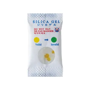 İlaç kullanımı için 0.5G beyaz silika jel kurutucu nem kontrolü silika jel nem kurutucu paketleri Test kitleri
