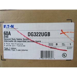 สวิตช์นิรภัยอเนกประสงค์ Eaton 60A 240V 3 เฟส แบบใช้มือ  ตัวเรือนเหล็ก - Product Image 4