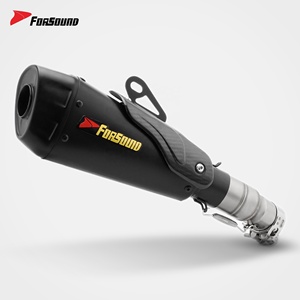 Système d'échappement complet pour moto Forsound Factory à <span class=keywords><strong>prix</strong></span> de gros, collecteur et silencieux en fibre de carbone pour Kawasaki Ninja 400 <span class=keywords><strong>Z400</strong></span> - Product Image 4