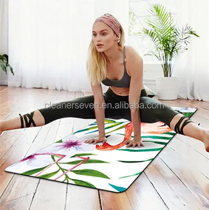 Tapis de Yoga en caoutchouc microfibre de voyage <span class=keywords><strong>Pilates</strong></span> Fitness imprimé à quantité minimale de commande bas 1mm Portable - Product Image 1