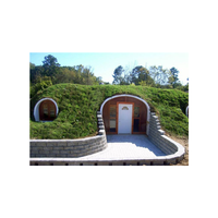 Vente en gros Chine : Villa moderne de haute qualité, type dôme en PRV, préfabriquée en conteneur, 40 pieds, 2 étages, compacte, prix fabricant bas