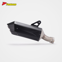 Système d'échappement de moto à prix de gros Forsound Factory, silencieux noir entièrement peint par pulvérisation pour R1300GS, R1200GS, R1250GS