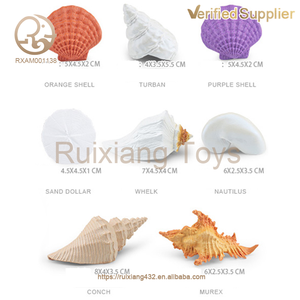 Unisex Tự Làm Sinh Vật Bức Tượng Vỏ Cứng Thực Tế Đầy Màu Sắc Conch Biển Cát Chơi Hình Nhựa Động Vật & Khủng Long Đồ Chơi Cho Trẻ Em - Product Image 5