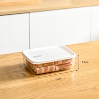 Boîte de stockage de nourriture portable transparente avec couvercle scellé réfrigérateur organisateur de conservation pour fruits et légumes