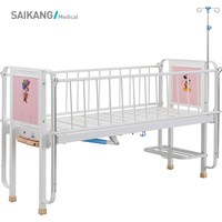 SAIKANG CR2q Double manivelles multifonction infantile berceau médical enfants pédiatrique en acier inoxydable manuel lit d'hôpital certifié CE