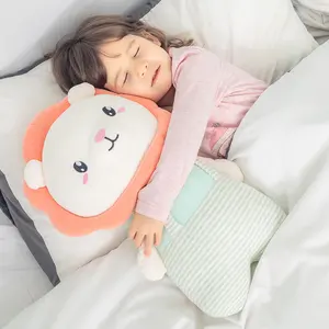 Muñecas para dormir de León Kawaii, juguetes cómodos para bebés, cama de peluche