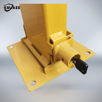 KAVASS Source Factory Borne de sécurité verrouillable en acier avec clé pour parking, base carrée