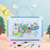 Tableau Magnétique Double Face Effaçable pour Écriture, Dessin d'Enfants, Graffiti, Notes de Bureau et Jeu Magnétique