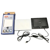Panneau LED d'éclairage d'appoint dimmable 3000K-6500K, alimenté par USB, avec rotule de fixation pour photographie, vlog et streaming
