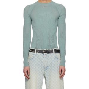 เสื้อยืดแขนยาวทรงแร็กแลนสำหรับผู้ชาย ทรงสลิม กระชับ ยืดหยุ่น ผ้าริบถัก ระบายอากาศ แห้งเร็ว เหมาะสำหรับกิจกรรมกลางแจ้ง เสื้อคอปกสำหรับแข่งขัน - Product Image 2