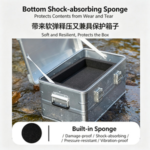 Wholesale Capacity <b>Camping</b> Travel Sundries <b>Storage</b> <b>Box</b> Stackable Aluminum <b>Storage</b> Case <b>Box</b> - Product Image 6