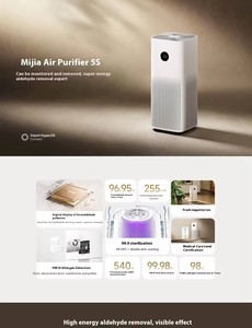 เครื่องฟอกอากาศ Mijia รุ่น 5S AC-M24-SC พร้อมแผ่นกรอง HEPA กำจัดฟอร์มาลดีไฮด์ เสียงเบา ควบคุมผ่าน WiFi สำหรับใช้ในบ้าน - Product Image 6