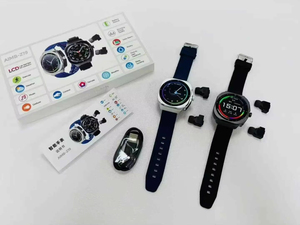 Nouvelle Arrivée AIMB-Z19 <span class=keywords><strong>Montre</strong></span> Connectée Écouteurs TWS Appel Vidéo NFC Étanche 5ATM Paiement Boussole Suivi Santé <span class=keywords><strong>Sport</strong></span> Homme Femme - Product Image 2