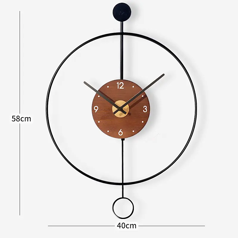 クリエイティブ2023リビングルームシンプルな壁の装飾時計家の装飾北欧のモダンなミニマリストの壁時計デザインアート振り子時計