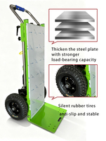 Chariot élévateur électrique industriel pour escaliers, chariot à quatre roues pliable, chariot à main, brouette