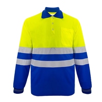 Camisetas Polo SMASYS Retro Transpirables de Verano, 100% Poliéster, Ligeras, de Alta Visibilidad para Tráfico, ANSI Clase 1, con Logotipo Personalizado