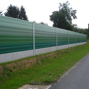 Clôture acoustique extérieure commerciale Murs <span class=keywords><strong>de</strong></span> barrière acoustique à micropores pour la réduction du bruit en PVC acrylique Installations distribuées - Product Image 1