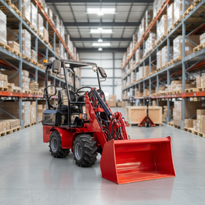 Chargeuse sur pneus à quatre roues motrices, <span class=keywords><strong>mini</strong></span>-chargeuse compacte, flèche et bras télescopiques, hauteur de levage, moteur diesel, garantie 1 an avec accessoires - Product Image 1