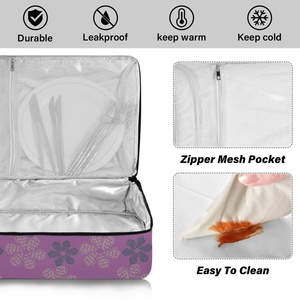 Hawaii Cone Shell Casserole Carrier Insulated Casserole Dish Carrier Bag Thermal Food Carriers Potluck Insulated Cooler Bags - Product Image 4