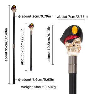 Popular Cosplay cabeza de resina de lujo bastón para caminar al aire libre senderismo palos tallado varita mágica palos <span class=keywords><strong>antiguos</strong></span> clásicos - Product Image 2