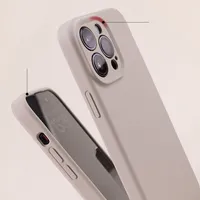Coque de téléphone en Silicone souple liquide carré d'origine de haute qualité pour iPhone 15 14 11 12 13 Pro Max Plus couverture de mode colorée