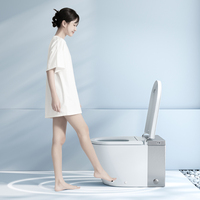 WC intelligent monobloc en céramique électrique avec capteur de chasse automatique et bidet intégré