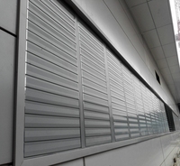 Volets en aluminium noir personnalisés modernes, écologiques, durables, pour fenêtres extérieures/intérieures, ouverture horizontale, garantie 5 ans