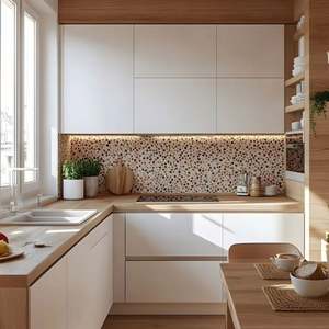 Gabinetes Integrados con Decoración de Encaje, Garantía Posventa, Gabinetes de Alta Gama, Estilo Victoriano Cálido, Horno Integrado + Almacenamiento Tallado - Product Image 1