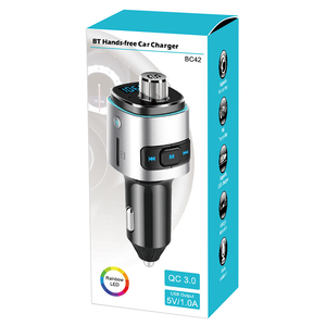 สินค้ามาใหม่ ที่ชาร์จในรถยนต์แบบ Dual USB 3.0 พร้อมเครื่องเล่น MP3 บลูทูธ FM Transmitter แฮนด์ฟรี โมดูเลเตอร์ ที่ชาร์จโทรศัพท์มือถือ - Product Image 6