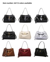 Bolso Tote de PU para Mujer, Estilo Rodeo, Gran Capacidad, de Hombro, de Alta Gama, para Otoño/Primavera, en Poliéster