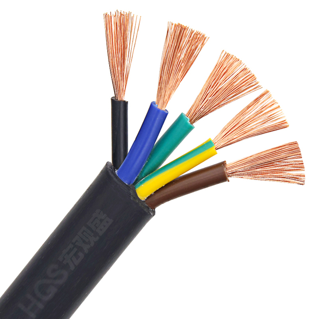 Best Price 5core H03VV-F HV05VV-F Flexible Cable 0.5 0.75 1.0 1.5 2.5mm Sq PVC Cables