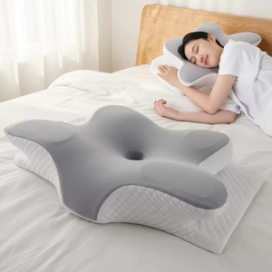 Almohada Cervical para Aliviar el <span class=keywords><strong>Dolor</strong></span> <span class=keywords><strong>de</strong></span> Cuello, Ortopédica Ergonómica <span class=keywords><strong>de</strong></span> Espuma Viscoelástica, Suave <span class=keywords><strong>y</strong></span> Transpirable para Dormir en Casa - Product Image 2