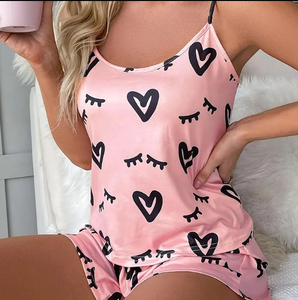 الصيف ملابس نوم نسائية شورت مطبوع بيجامات للسيدات وملابس نوم شورت ملابس منزلية غير رسمية - Product Image 1