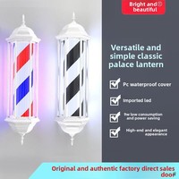 Enseigne murale rotative pour salon de coiffure, LED ultra-lumineuse, panneau tournant pour devanture de barbier, petite boîte lumineuse extérieure étanche