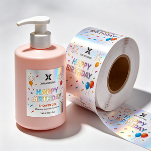 Étiquettes autocollantes personnalisées en vinyle imperméable avec impression UV holographique 3D au laser pour flacons compte-gouttes en verre – Vente en gros - Product Image 5