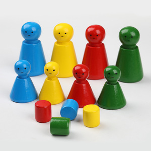 Muñeca de madera con ojos estampados de colores, 32 Uds., artículo decorativo para el hogar, alivio del estrés, muñeca pequeña de madera, muñeca psicológica en bolsa - Product Image 5